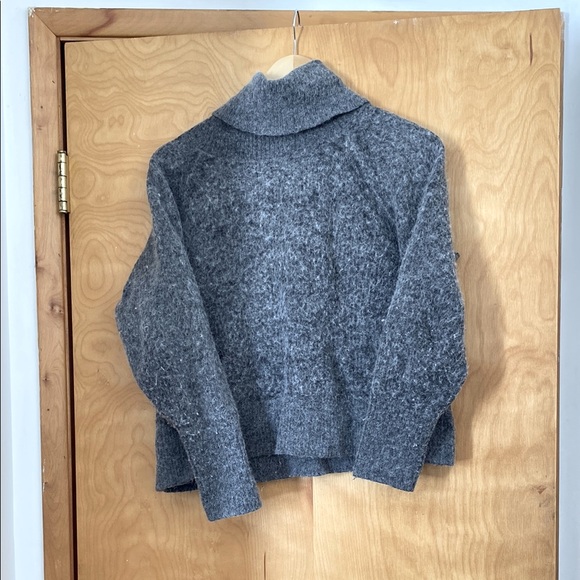 Quince Alpaca and Wool Blend Turtleneck Sweater Size Large - Picture 1 of 4